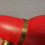 Wall lamp in orient red color, 50s