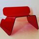 Red plexiglass chair, France 1970s