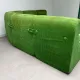 Modular green velvet corner sofa, 1970s