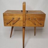 Wooden worker with spindle legs