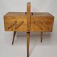 Wooden worker with spindle legs