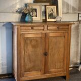 Old parisian raw wood side board