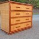 Commode osier et bambou