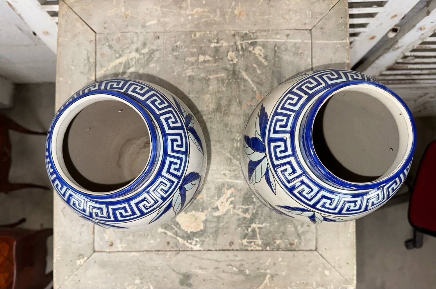 Pair of Art Deco style ceramic vases