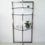 Bibliothèque en verre de Peter Ghyzy, modèle pionnier