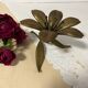 Vintage brass metal ashtray flower