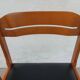 paire de chaises style scandinave, simili cuir noir