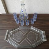 Service à liqueur plateau carafe et verres