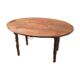 Oval flap table