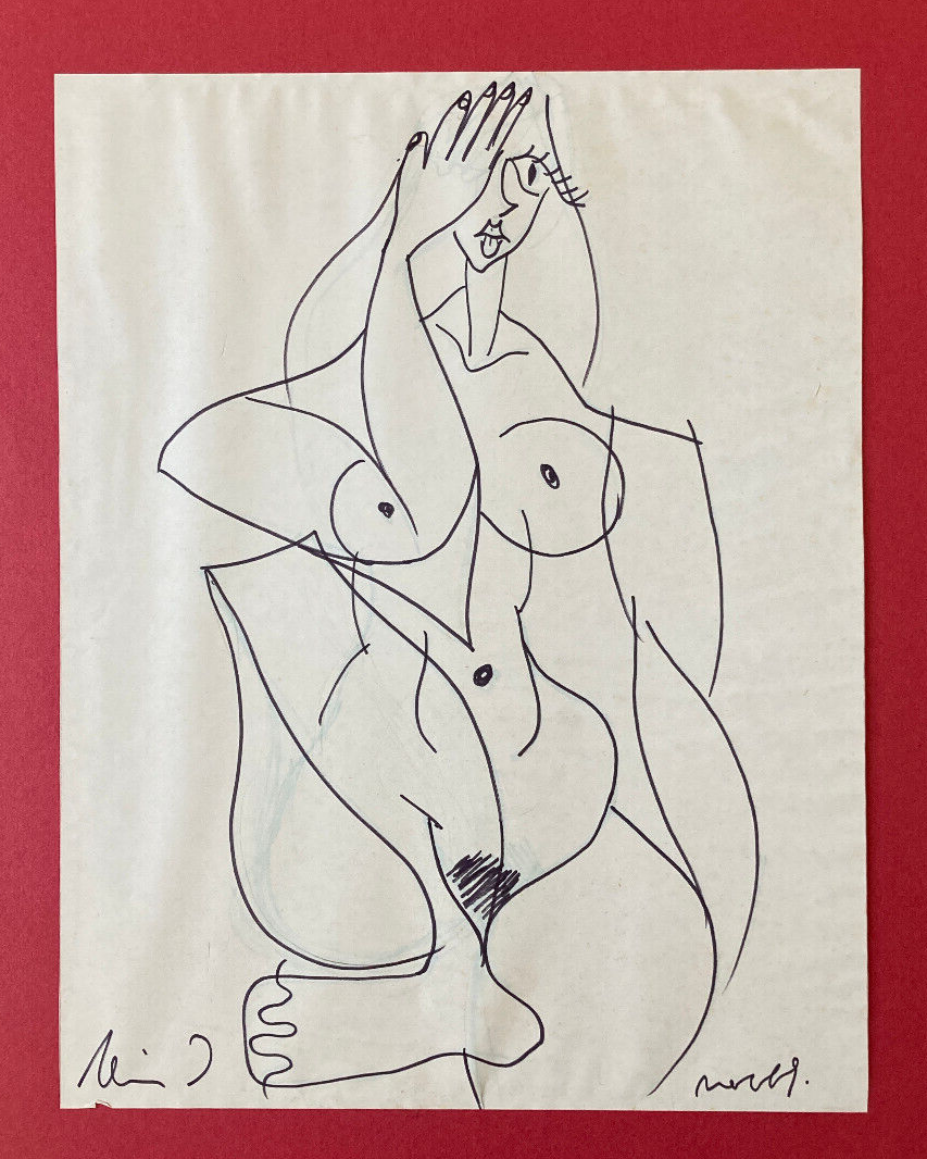 Drawing - sitting - surrealism