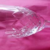10 crystal wine glasses of Lorraine cut crystal