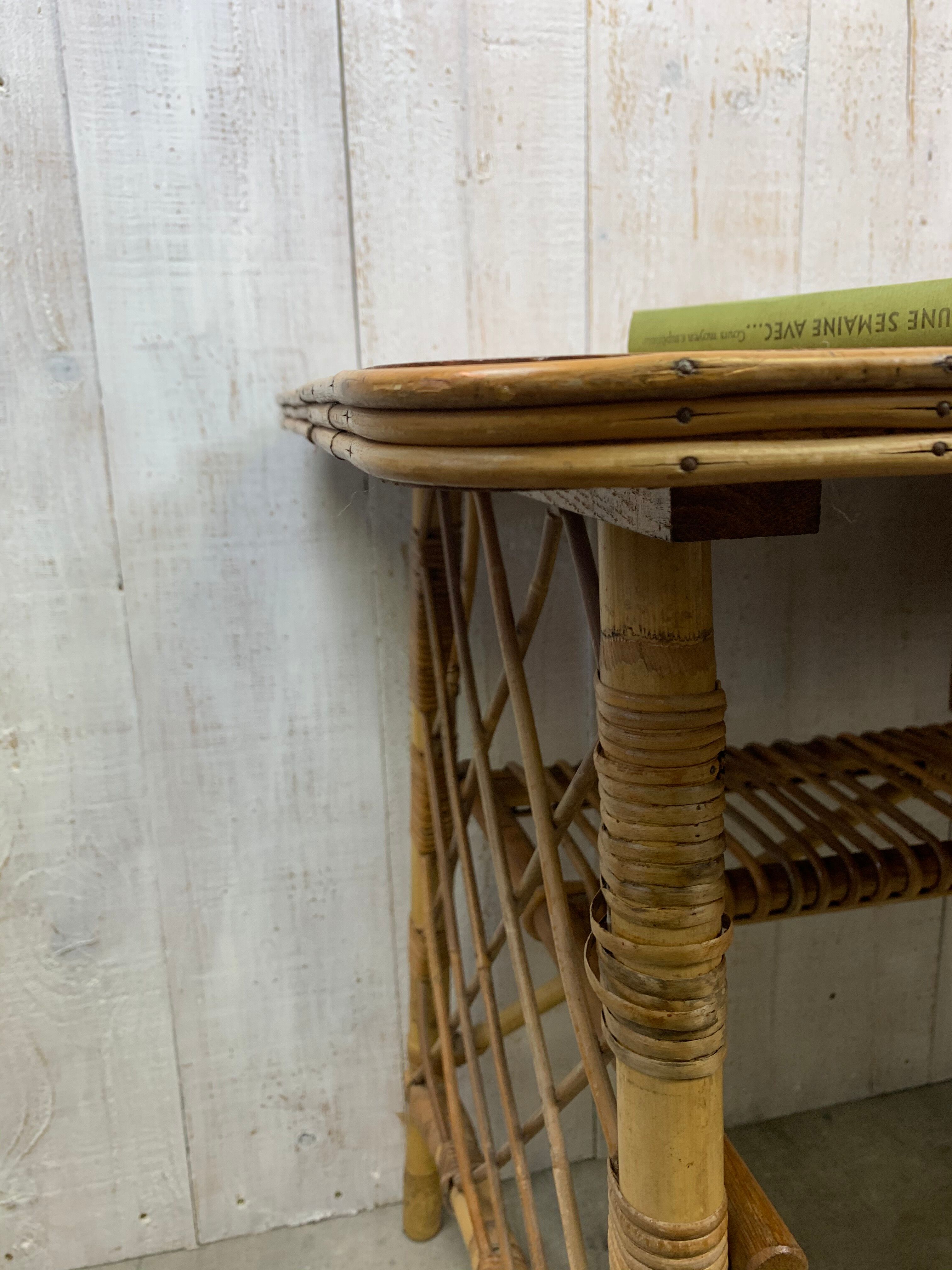 Louis Sognot rattan desk