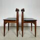 Table ronde et chaises d'Hans Olsen à Afromosia