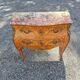 Louis XV style jump commode with marquetry and marble decoration.