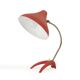 Lampe de bureau rouge Ewa Varnamo, années 1950