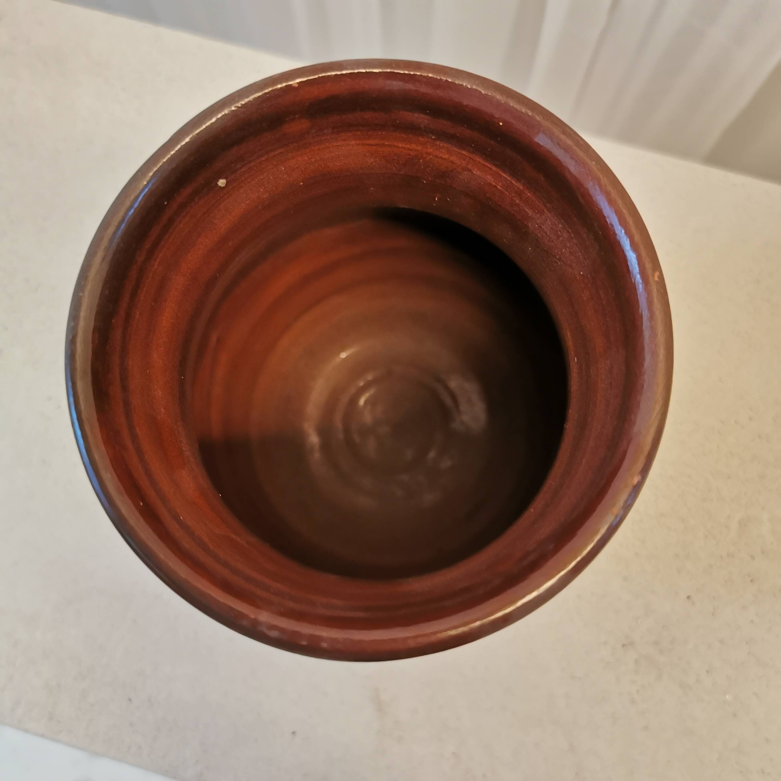 Glazed ceramic vase