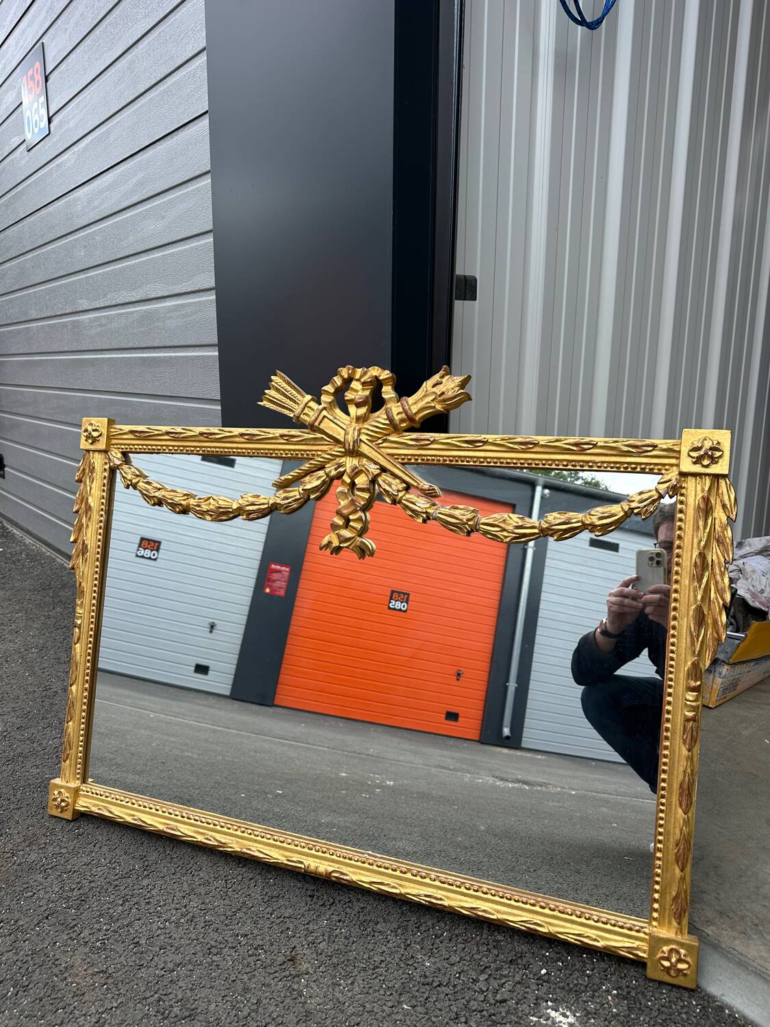 Miroir vintage style Louis XVI