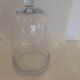 Support en verre avec cloche en verre