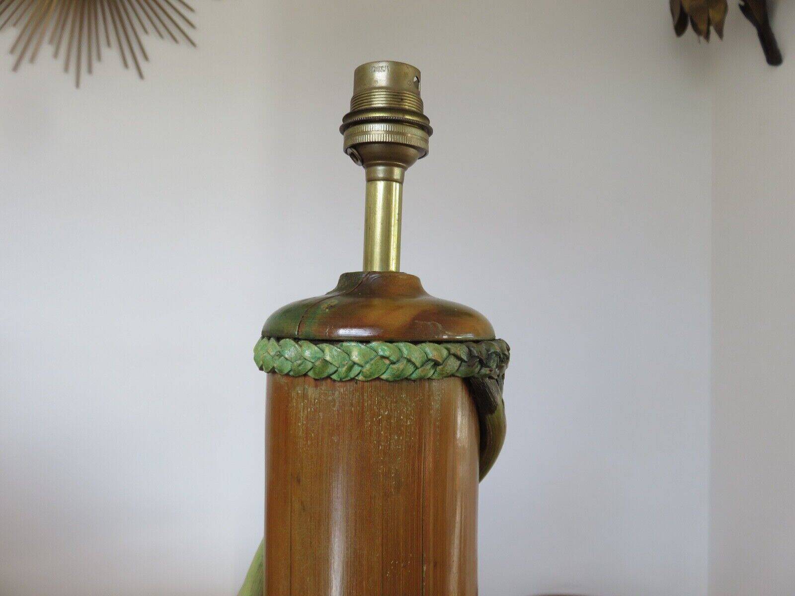 Bamboo lamp from the 60s and 70s