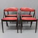 Set of 4 chairs by Kai Kristiansen from 1956