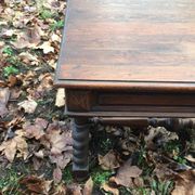 Louis XIII twisted farm table / Turned wooden desk