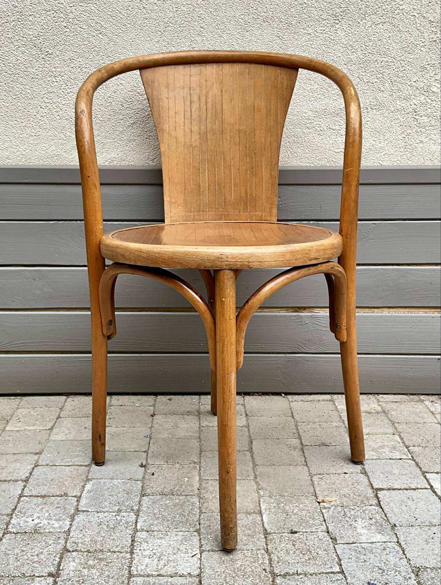Fauteuil Fischel en bois courbé, début XXe