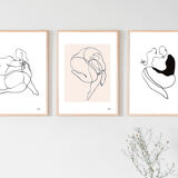 Lot de 6 illustrations de la collection " Les divinités "