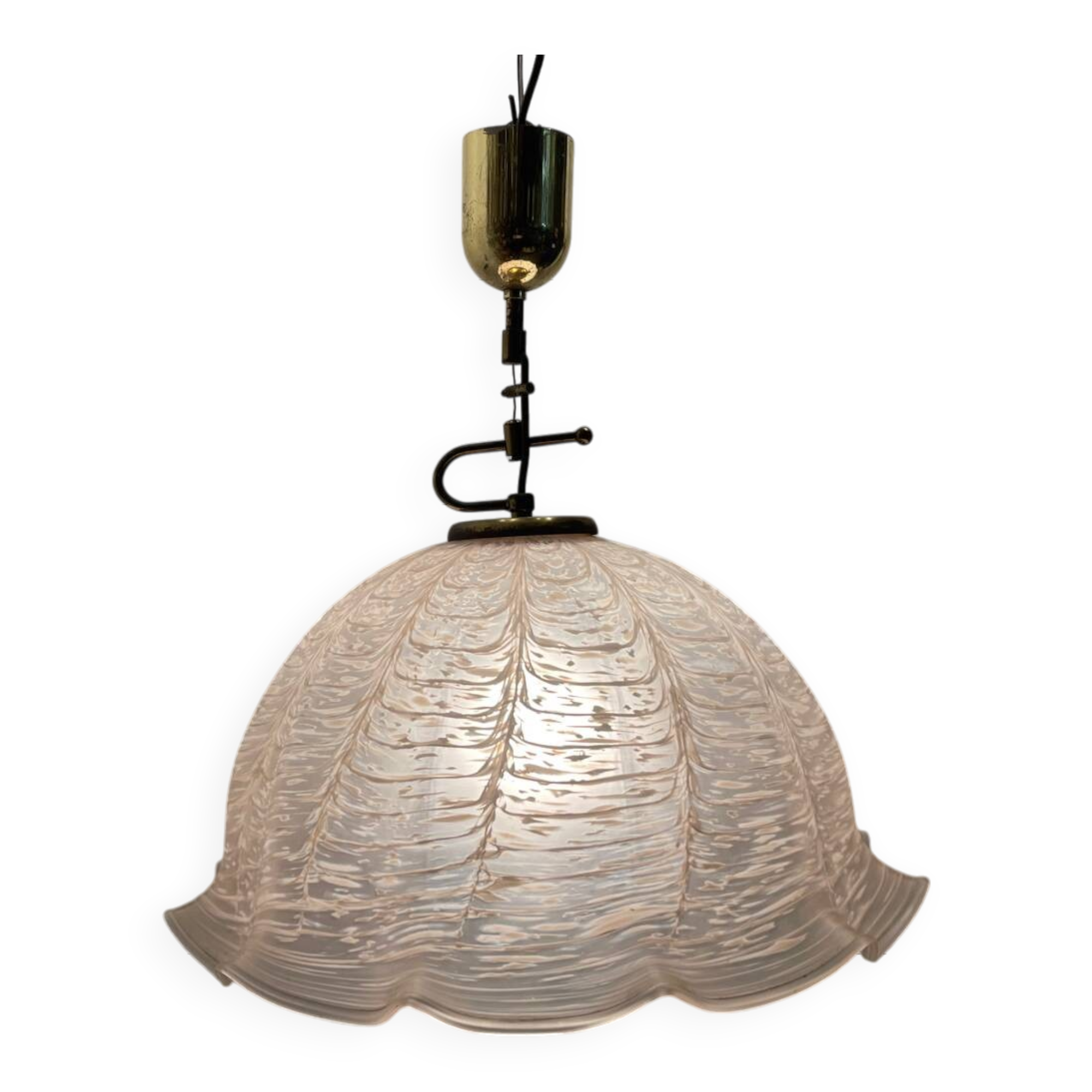 Large Pink Murano Glass Light Pendant 1970’s