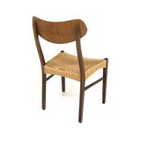 Set of 4 Scandinavian teak chairs, Denmark, 1960