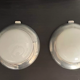 Pair of vintage chrome and opaline wall lamps, Gal Paris 1940