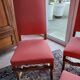 4 chairs and 2 poufs in Louis XIII style