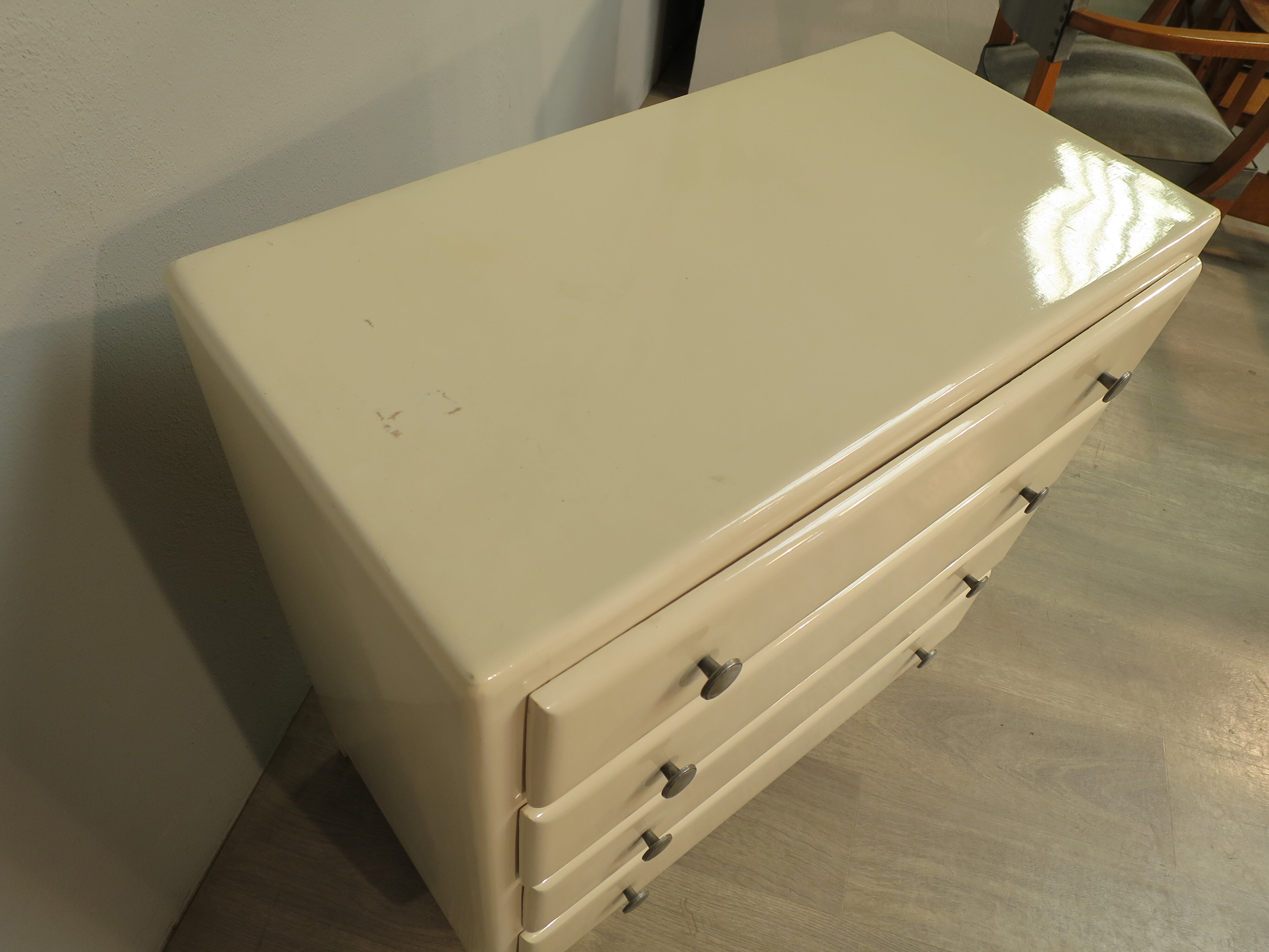 Commode art déco blanche