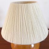 Vintage solid elm lamp 70s