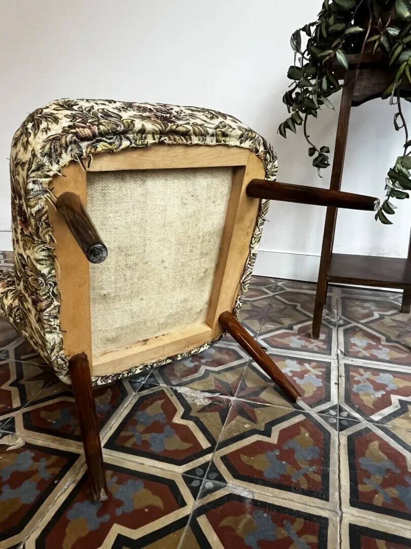 Fauteuil cocktail - tissu fleuri