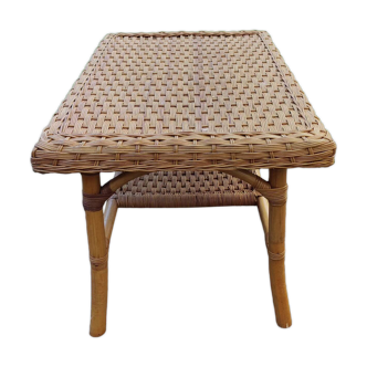 Rattan coffee table