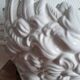 Pair of ceramic swan pot covers 1970