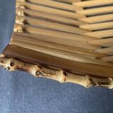 70s bamboo fruit basket
