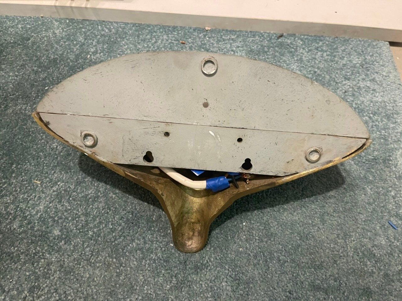 Italian Art Brass Single Sconce, 1970s