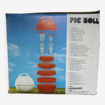 Guzzini Picbol vintage picnic set from the 70s