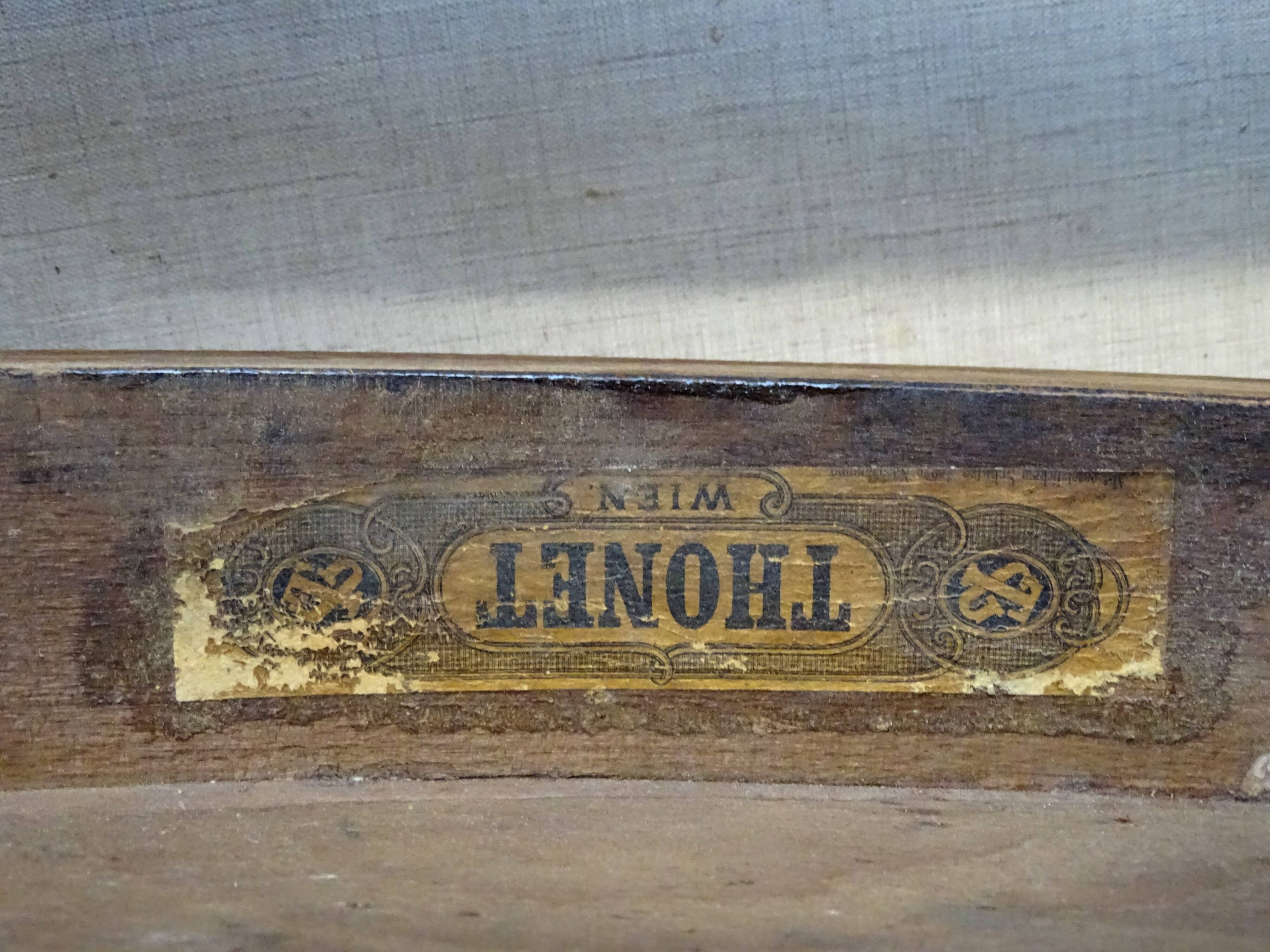 Thonet office chair No. 6150 from 1911, saddle seat - Bentwood -