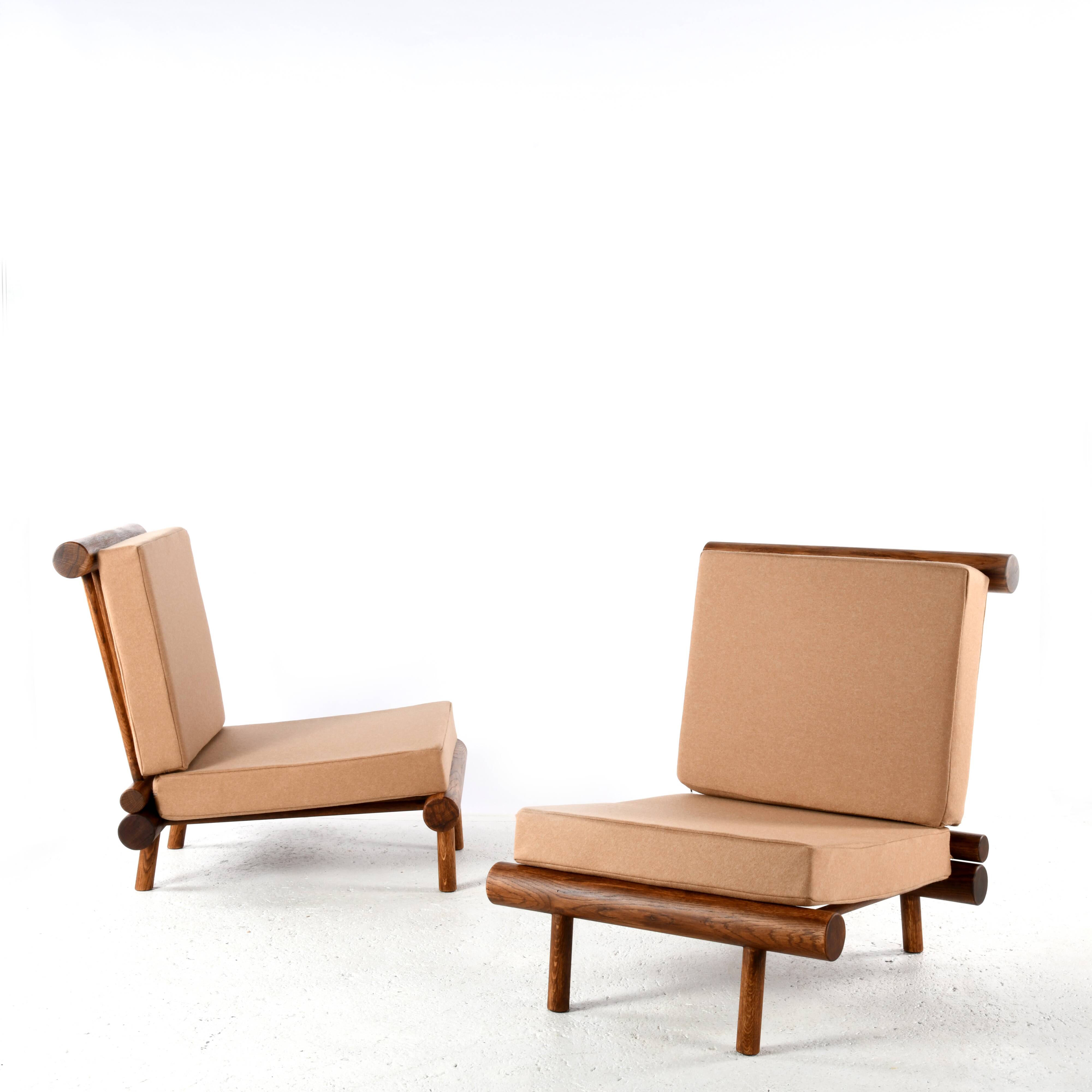 Pair of low chairs