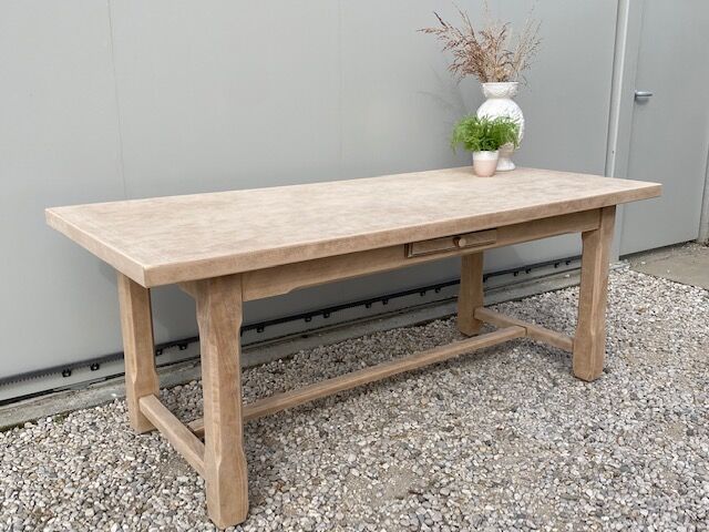 Sanded farmhouse table extensions 275 cm