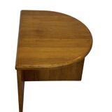 Vintage Side Table In Oak Minimalist 80's Design