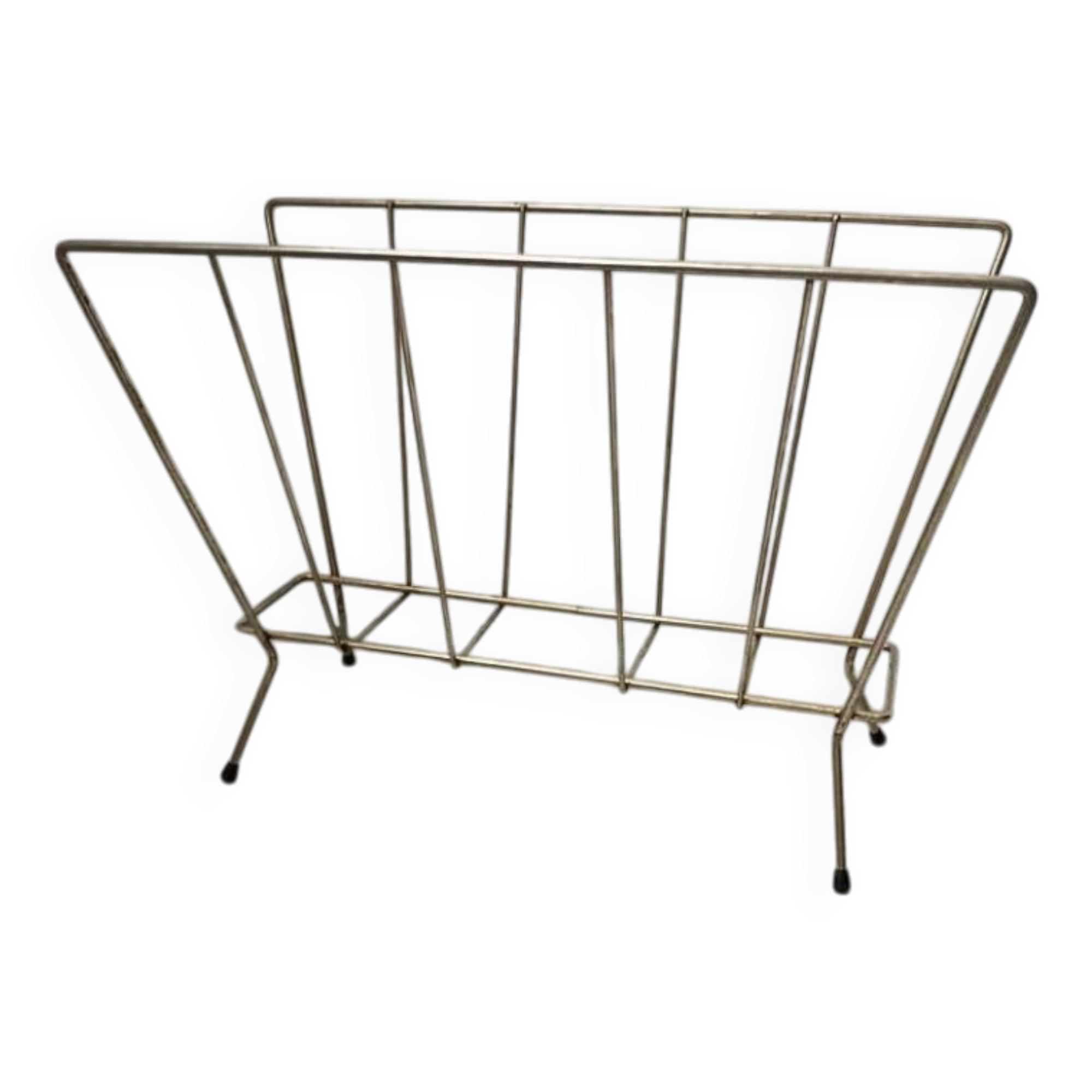 Vintage metal magazine rack
