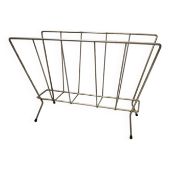 Vintage metal magazine rack