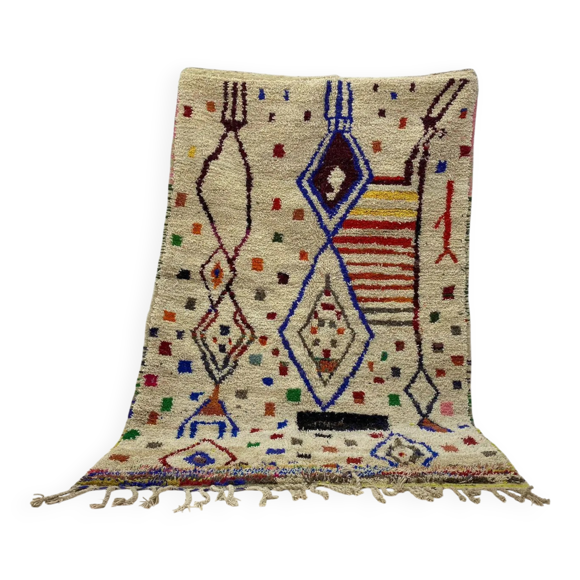 Handmade traditional carpet 250cm x 150cm Moroccan