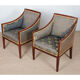 Pair of armchairs in the style of Jean-Michel Frank from the 1930s-1940s.