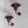Danish mid-century copper and glass wall lights (5 available)
