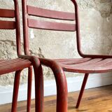 Pair of Tolix style  chairs - 1950