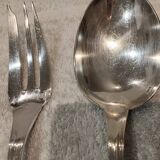 Fourchette cuillere a ragout métal argenté orfèvre Christofle Spatours